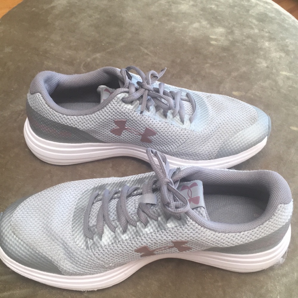 Under Armour Running Shoes Silver & Rose Gold